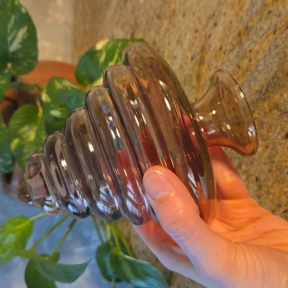 Bombay luster orchid vase art glass - Picture 3 of 6